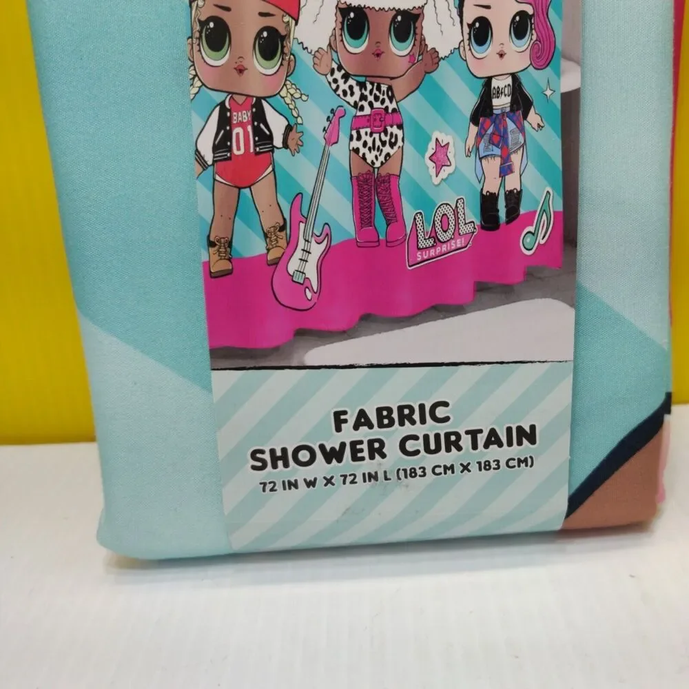 LOL Surprise Fabric Shower Curtain 72x72 childrens bathroom bath kids NEW